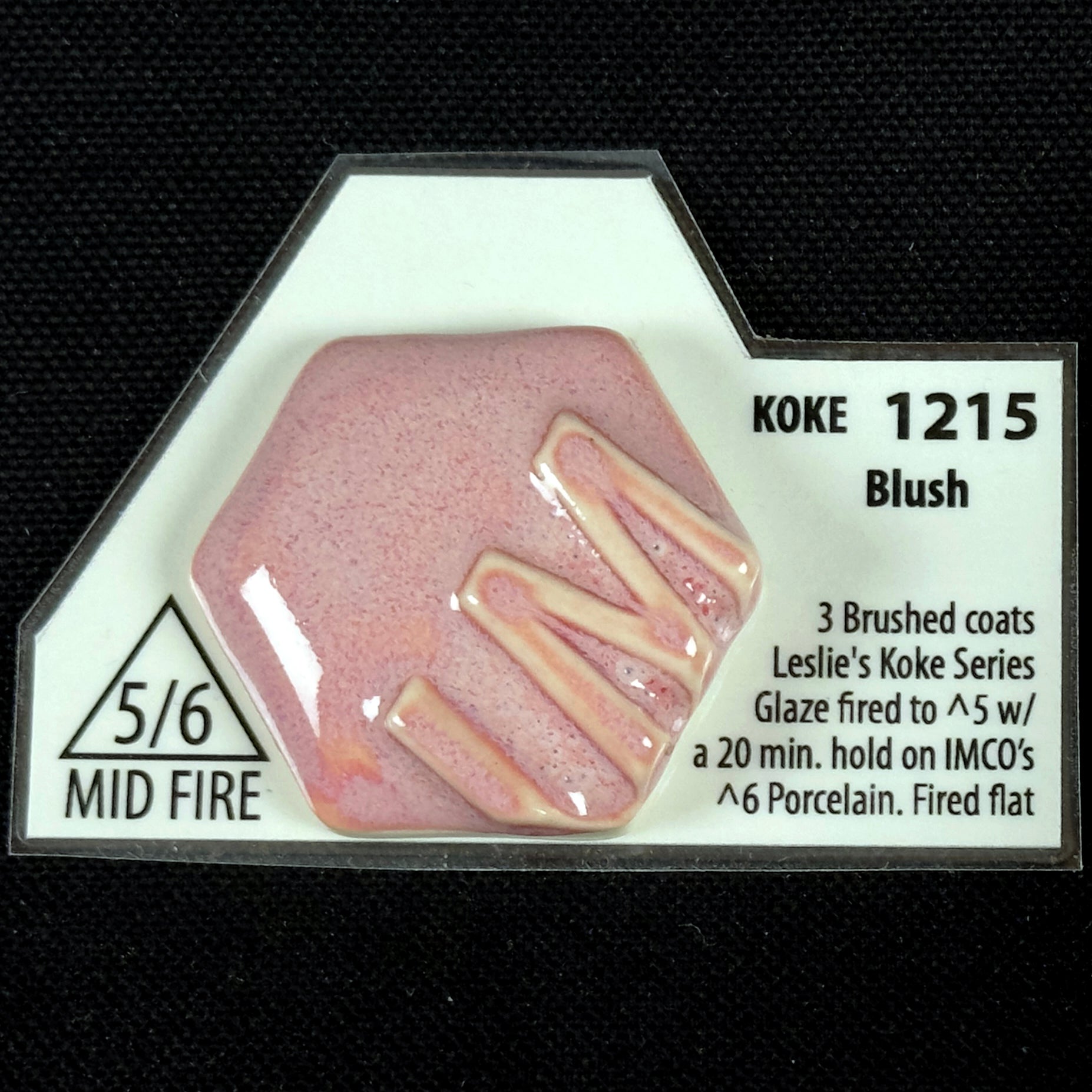 1215 Koke Blush Cone 5/6 Leslie Ceramic Glaze | Industrial