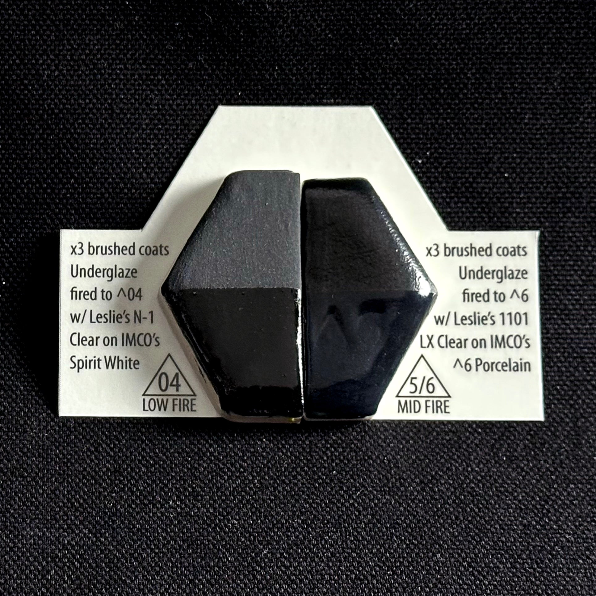 U9 Black Cone 06-6+ Leslie Ceramic Underglaze | Industrial