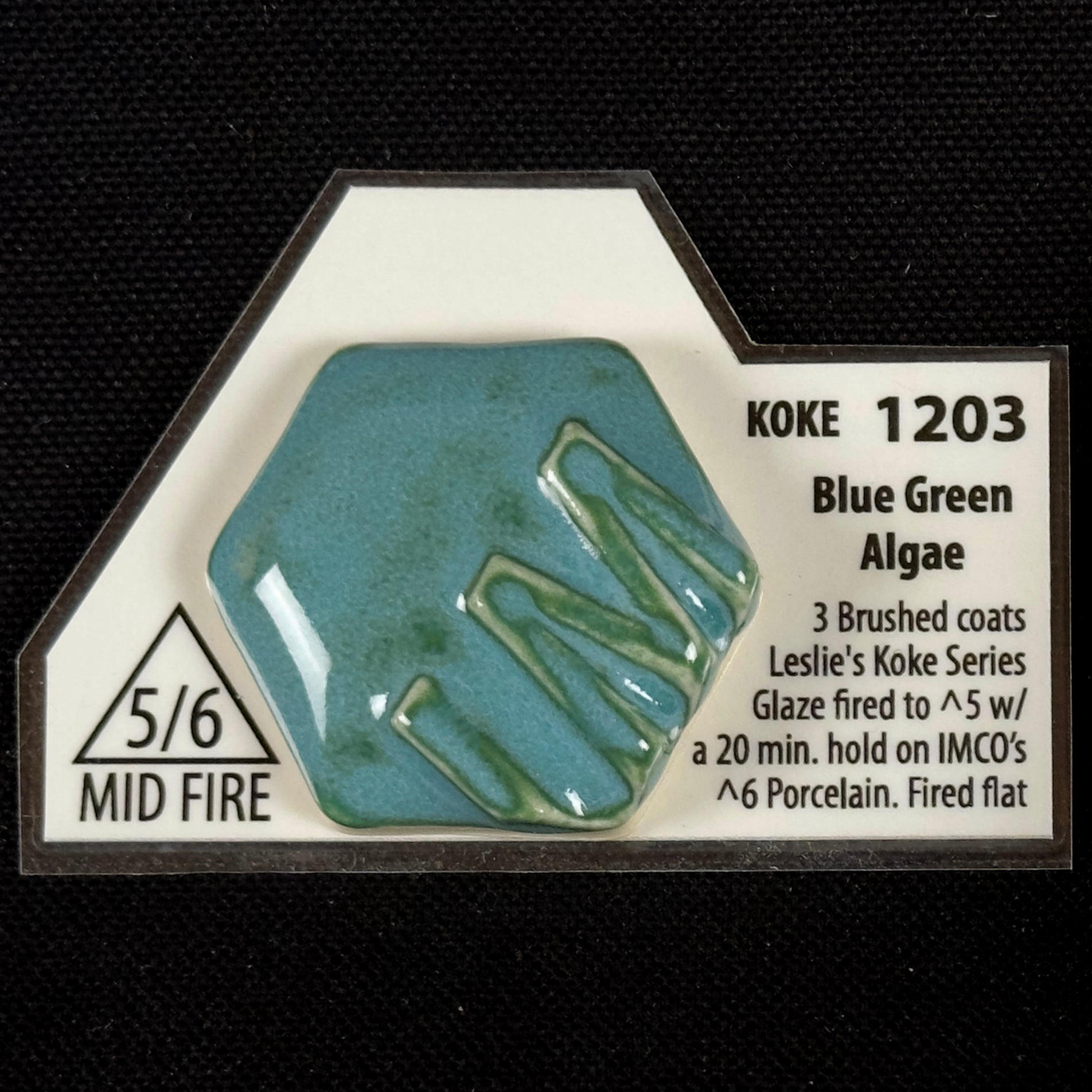 1203 Koke Blue Green Algae Cone 5/6 Glaze | Industrial Minerals Co.