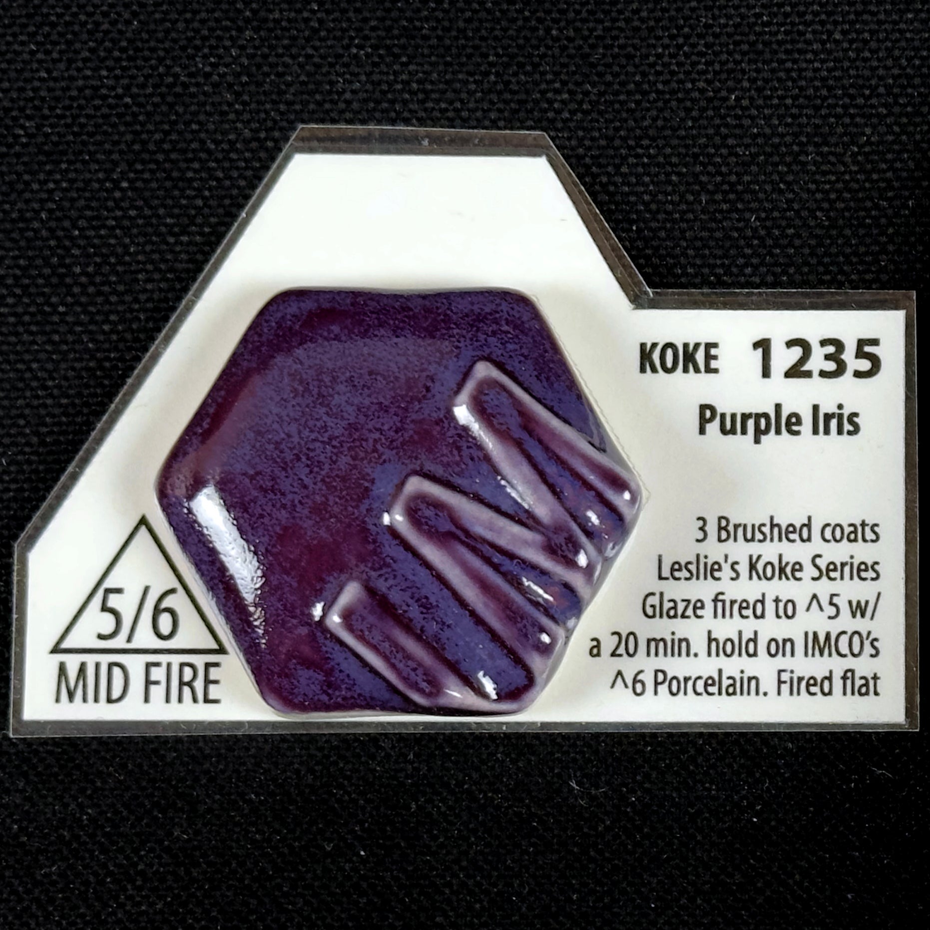 1235 Koke Purple Iris Cone 5/6 Leslie Ceramic Glaze | Industrial