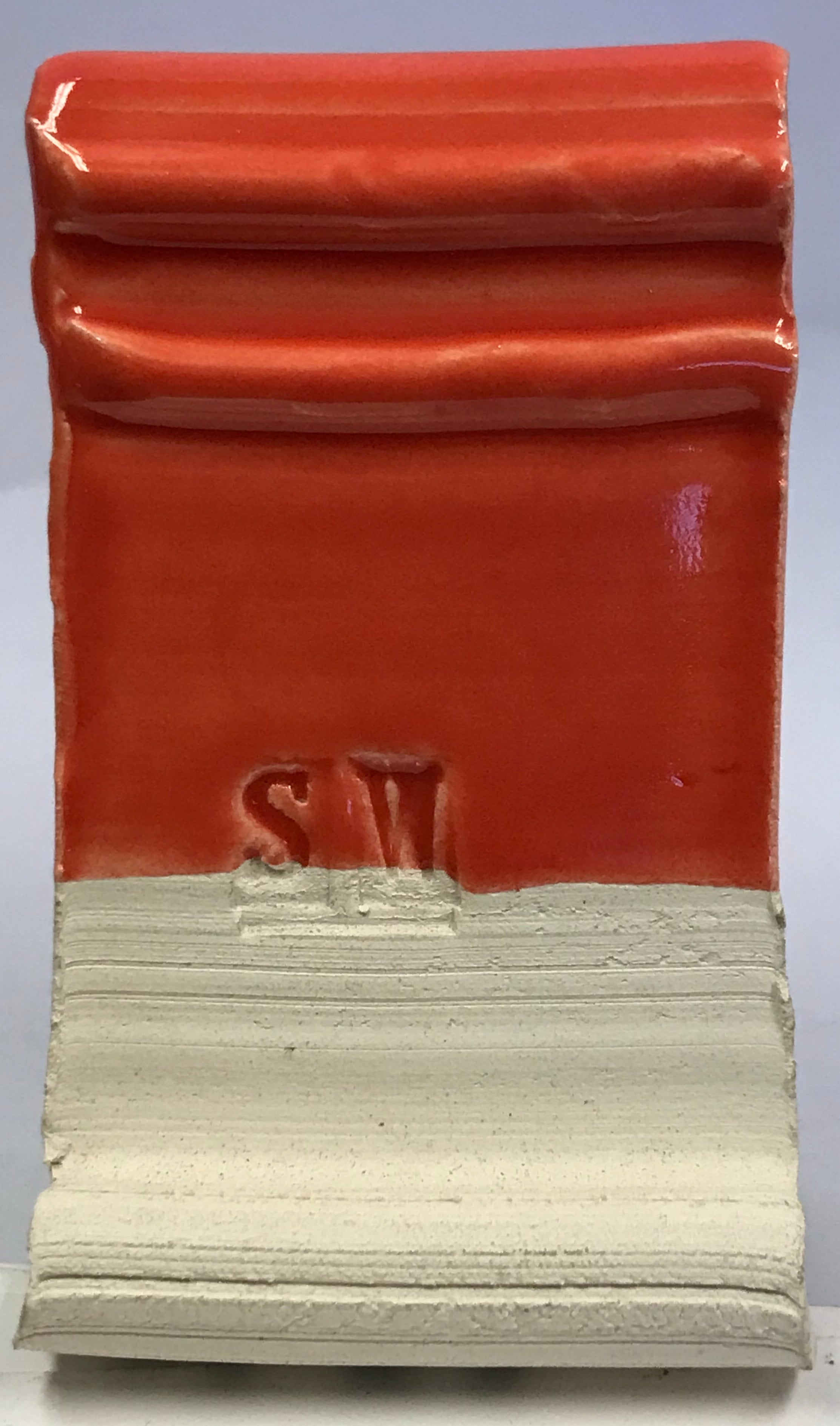 N51 Sunrise (Persimmon Red) Cone 04/06 Leslie Ceramic Glaze