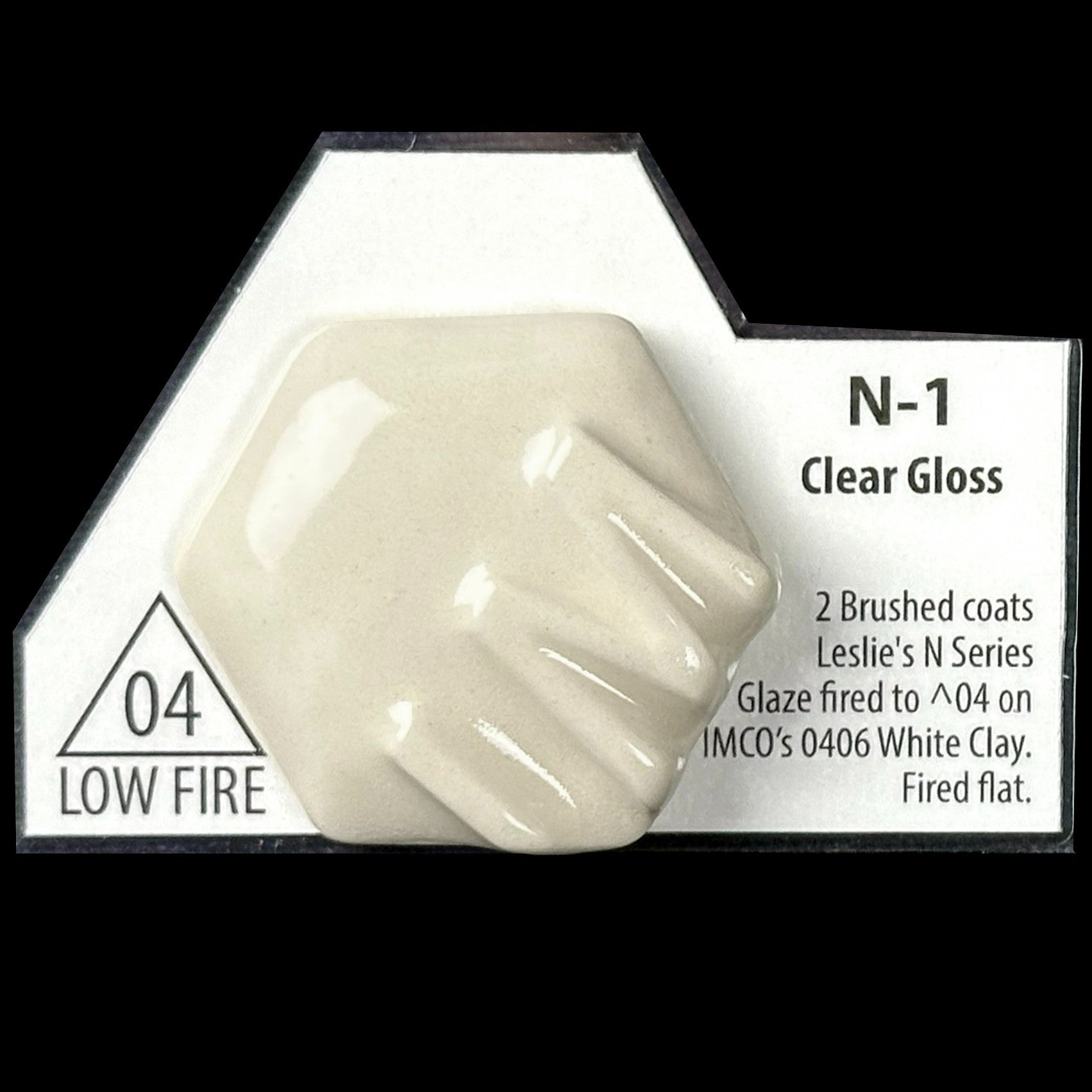 Leslieページ N1 Clear Transparent Gloss Cone 04/06 Leslie Ceramic Glaze