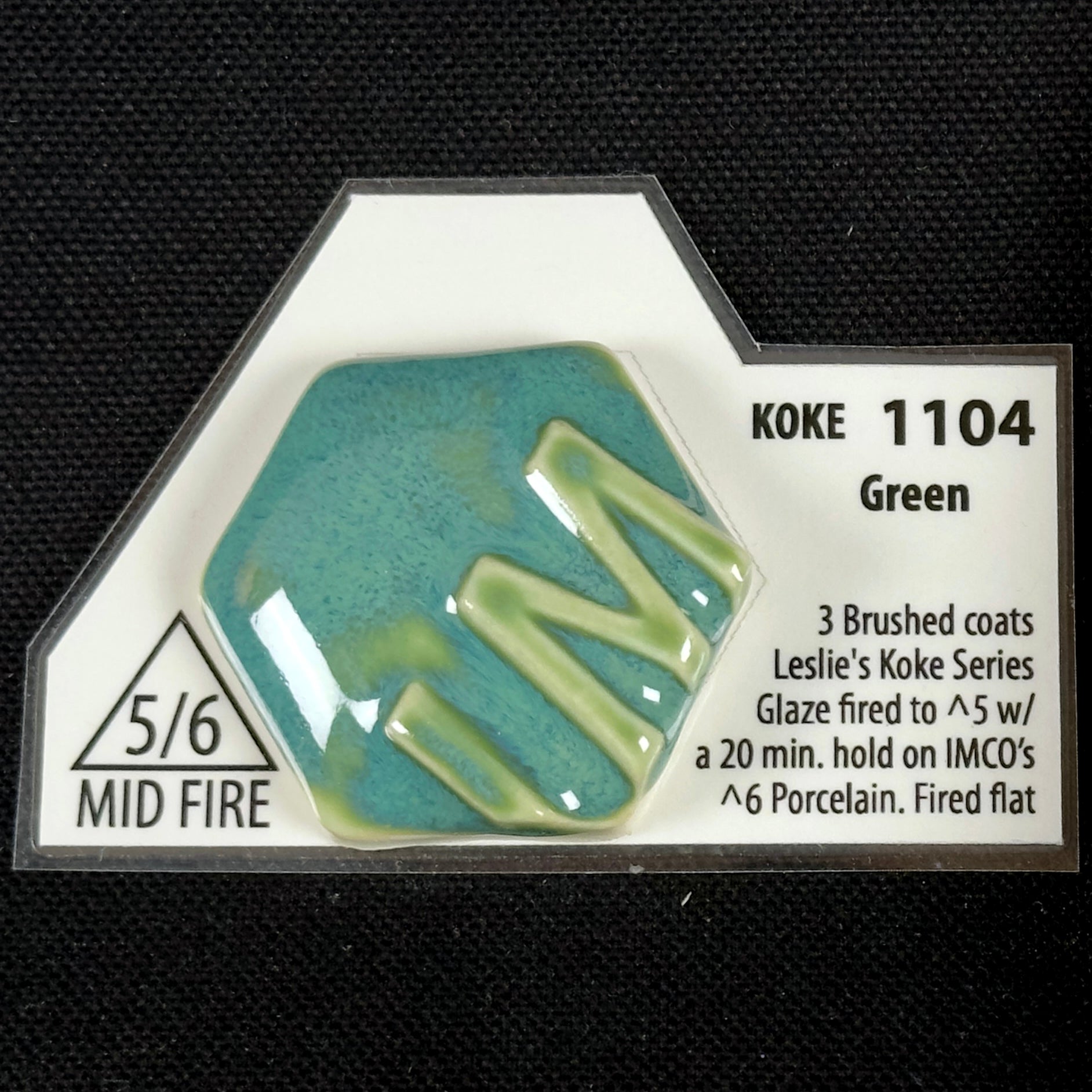 koto　シェリースキン 1104 Koke Green Cone 5/6 Leslie Ceramic Glaze | Industrial