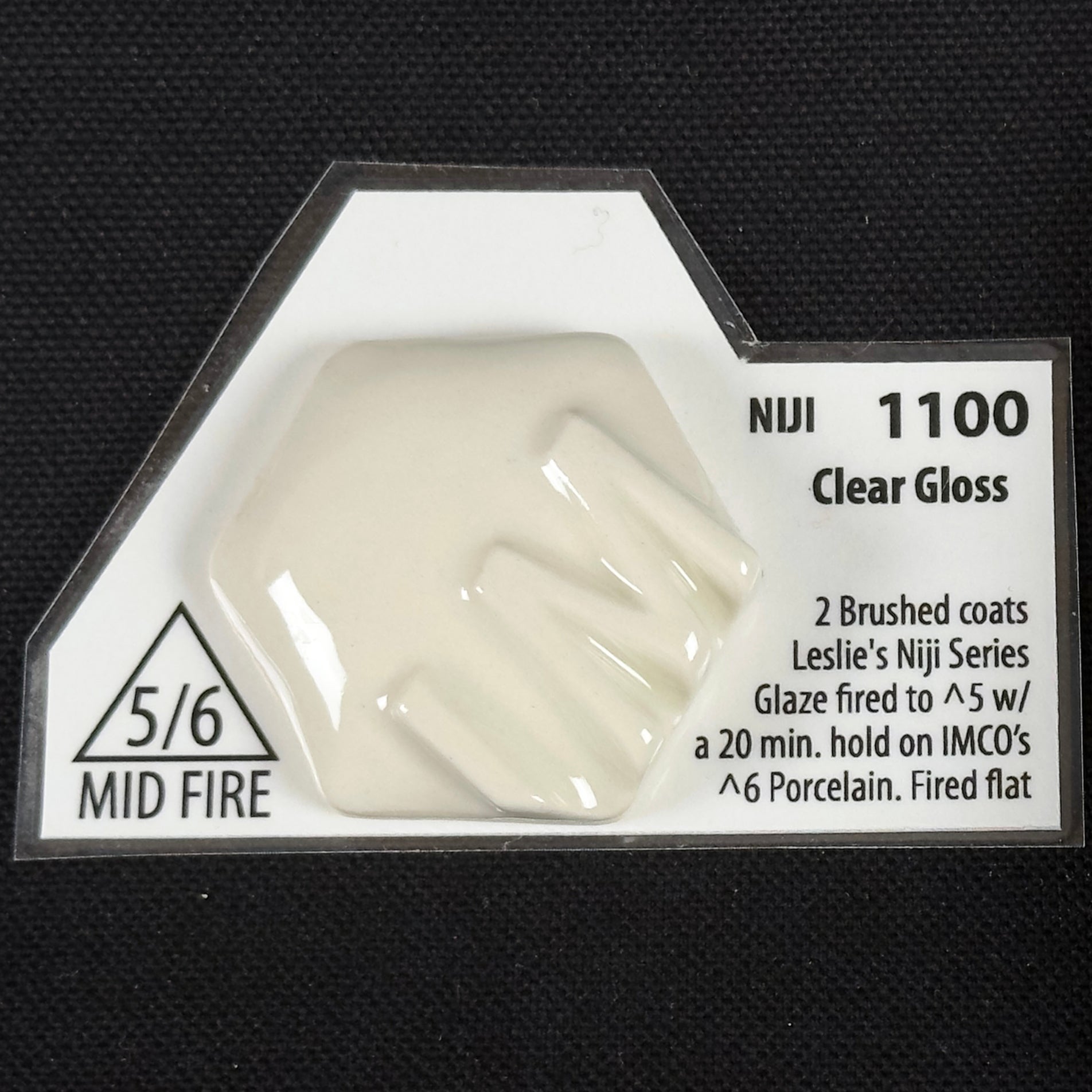 1100 Clear Gloss (Niji Base) Cone 5/6 Leslie Ceramic Glaze