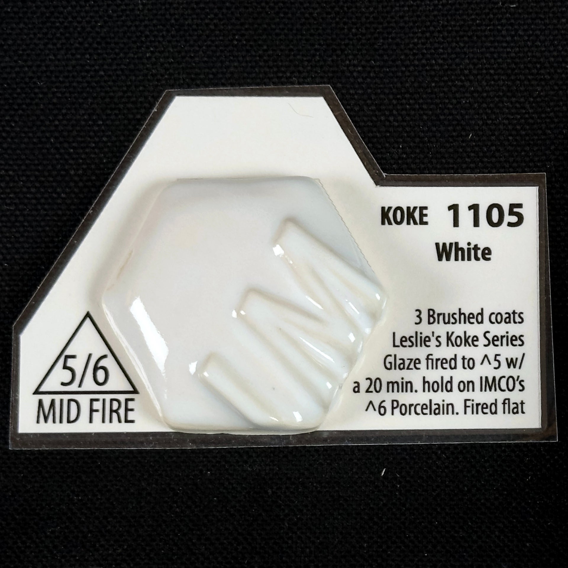 1105 Koke White Cone 5/6 Leslie Ceramic Glaze | Industrial