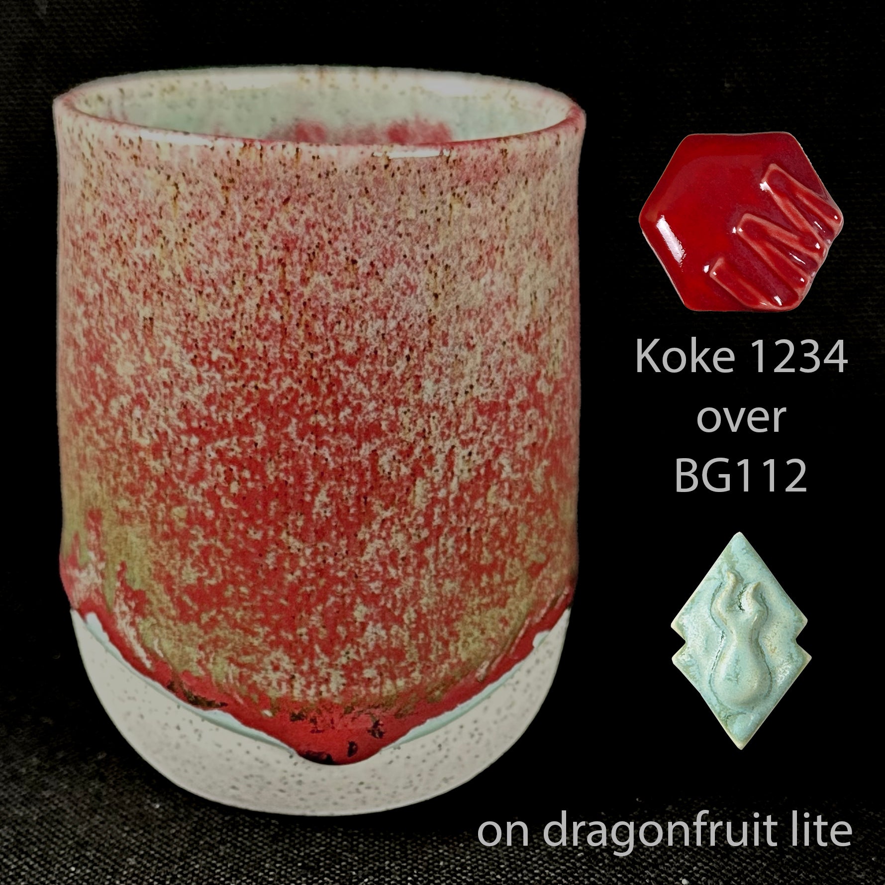 GMDNS105 ○ SILIK / シリック lo stile di cla 1234 Koke Garnet Cone 5/6 Leslie Ceramic Glaze | Industrial