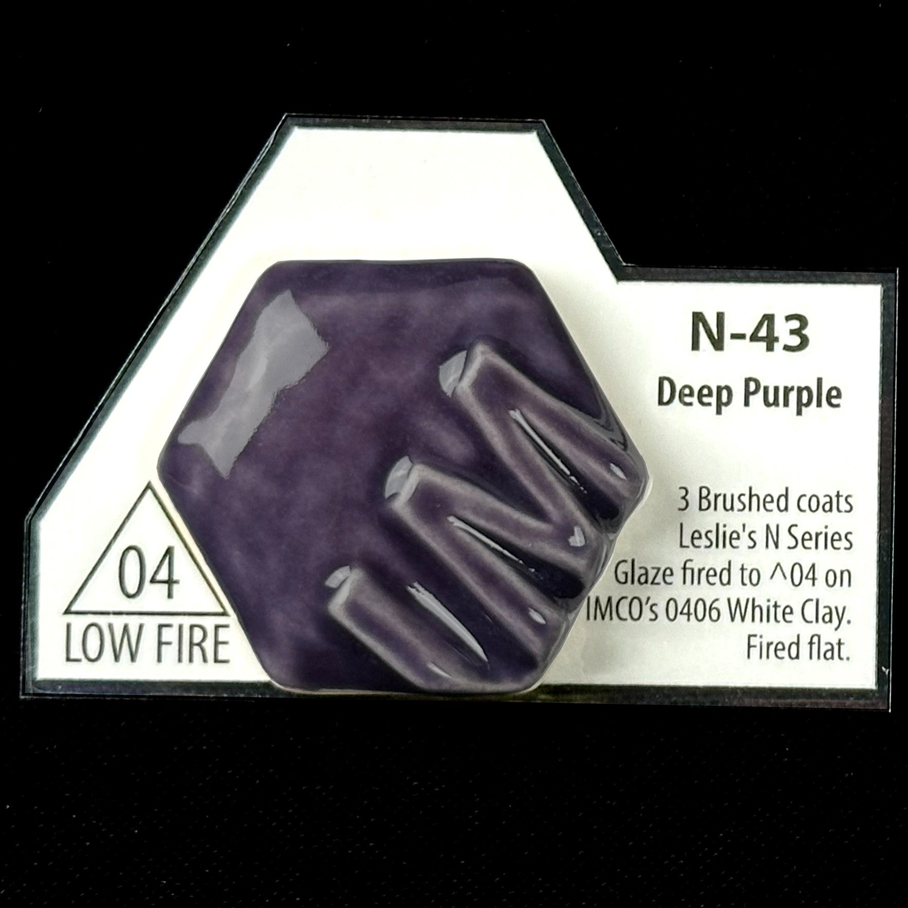 N43 Deep Purple Cone 04/06 Leslie Ceramic Glaze | Industrial