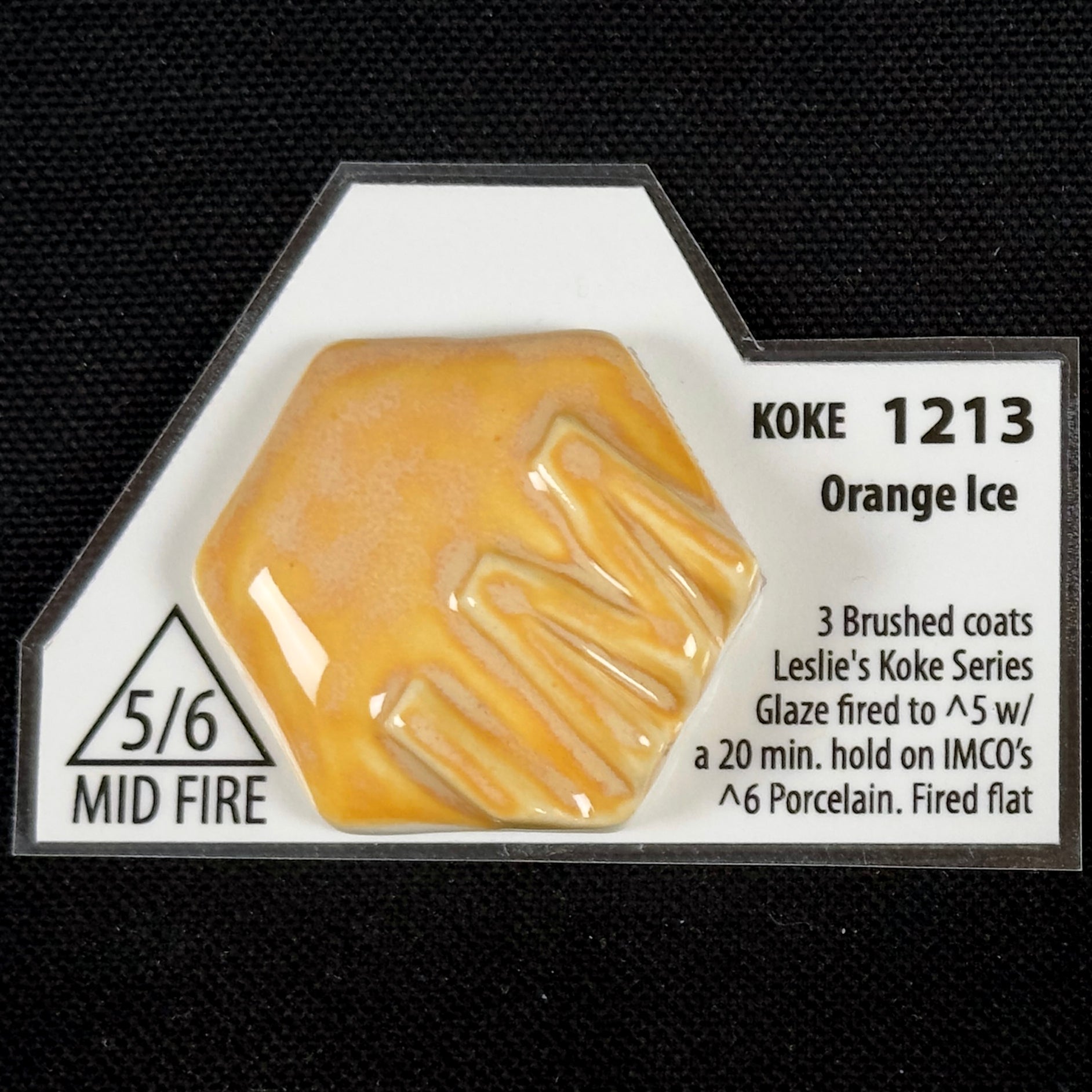 1213 Koke Orange Ice Cone 5/6 Leslie Ceramic Glaze | Industrial